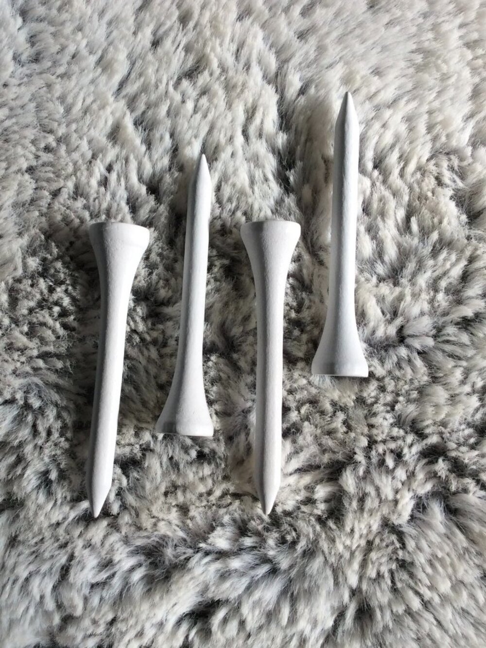 Lot of FOUR Wood Golf Tees + FREE Gift